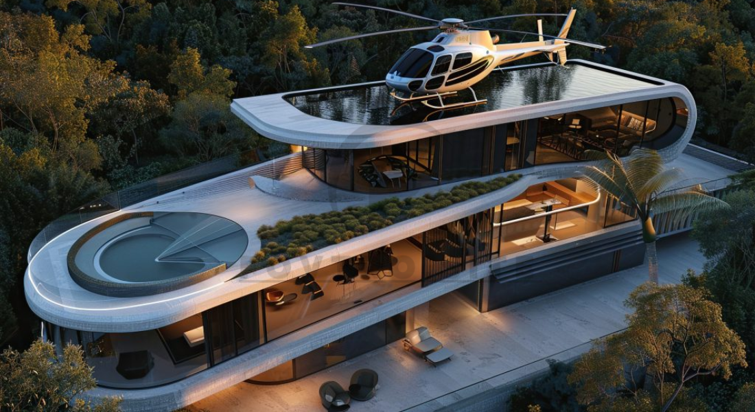 High-End Luxury Villas with Helipad